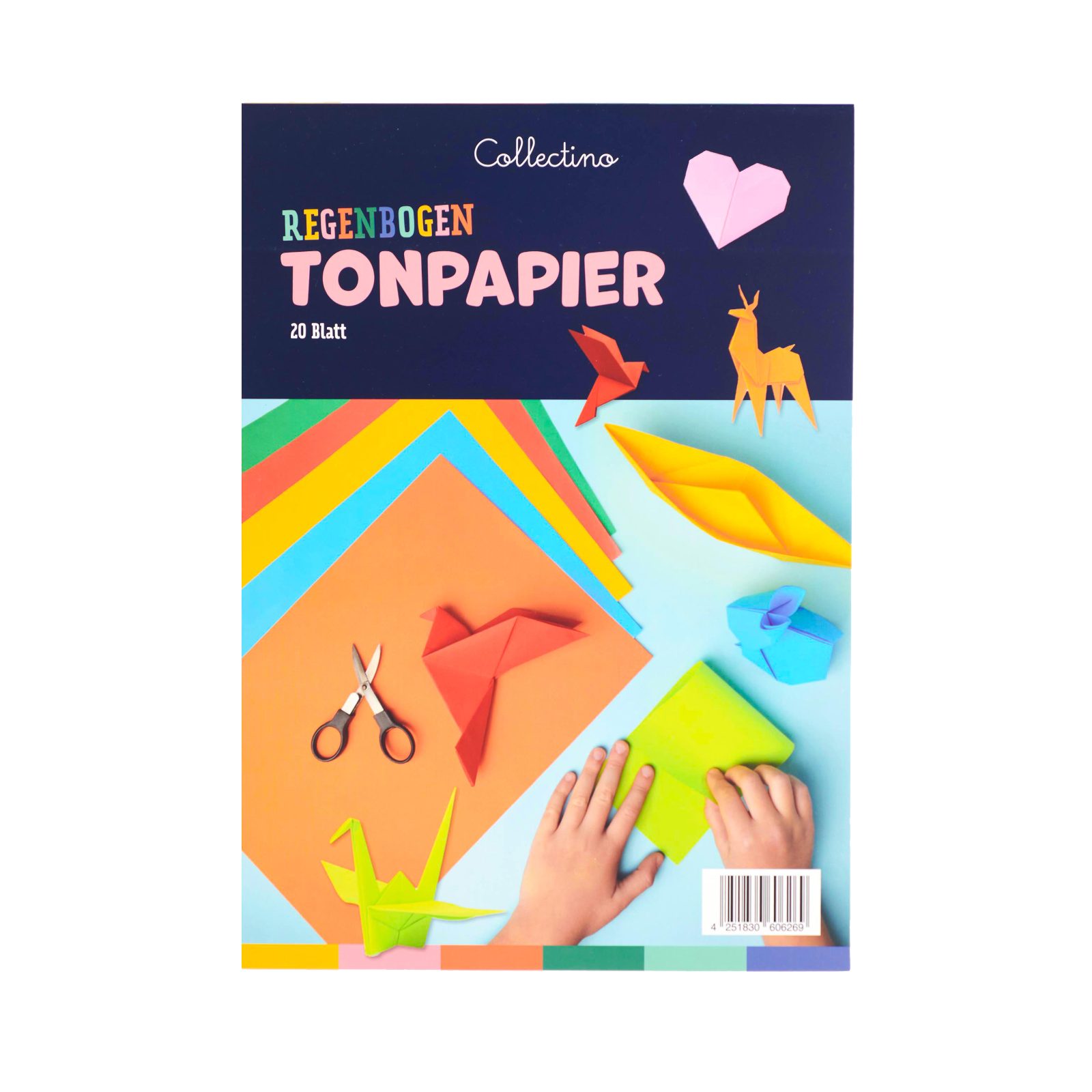 Regenbogen Tonpapier
